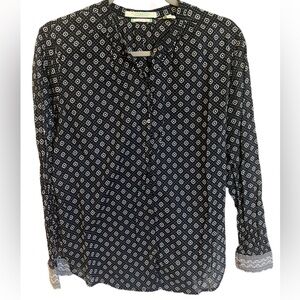 Scotch & Soda Navy and White Patterned Top